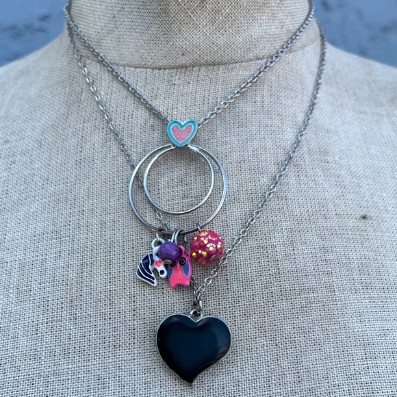 Set of Five Girly Necklaces Kitsch Kawaii Jewelry Disney Paris - Picture 9 of 10